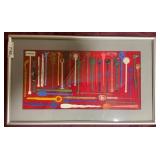 Framed Advertising Drink Stir Stick Collection