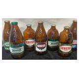 7 Genesee Stubby Beer Bottles