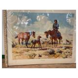 1950 Print 'The Challenge' by Harold Bryant
