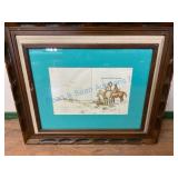 Framed Artwork ï¿½Wagons, Mules and Menï¿½