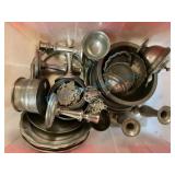 Pewter Items Including Dishware