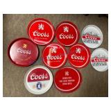 Nine Coors Serving Trays