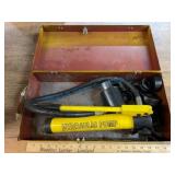 Hydraulic Pump in Yellow Metal Box