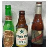 Three Wisconsin Brewery IRTP Pony Beer Bottles