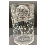 PH Zang Brewing Co. Advertising Glass