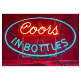 vintage 18-Inch Coors in Bottles Neon Sign