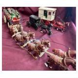 Cast Iron Horse-Drawn Carriages