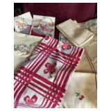 Embroidered Tablecloth Set with Napkins and Towels