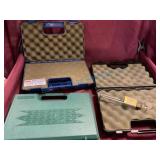 Three Plastic Gun Cases and Padlock