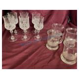 Crystal Glassware with Etched Designs