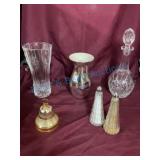 Glassware and Bell Music Box