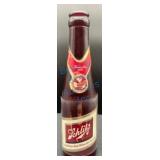 Schlitz Pony Bottle in Royal Ruby Glass