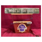 Pabst Blue Ribbon Beer Wall Lamp gold