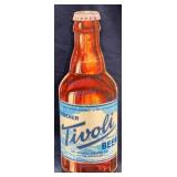Tivoli Beer Die-Cut Cardboard Bottle