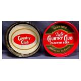 Country Club Beer Trays Set of Two