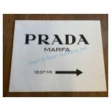 Prada Marfa Sign Canvas Artwork