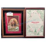 Framed Early Pabst Malt Extract Ads