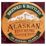 17-Inch Wood Alaska Brewing Sign
