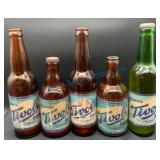 Five Tivoli Pilsner Beer Bottles