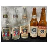5 Hamm's IRTP Label Beer Bottles