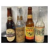 4 Early Near-Beer Bottles, Less than 0.5% ABV