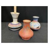 Three Southwestern-Style Pottery Vases