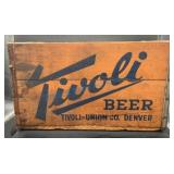 Wood Crate with Tivoli Beer Branding