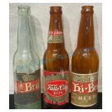 3 Falls City Kentucky Brewery IRTP Beer Bottles
