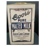 Adolph Coors Malted Milk Tin, 25 lbs