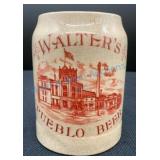 Walter's Pueblo Beer Ceramic Stein