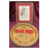 Hi En Brau Plaque and Malt-Nutrine Print