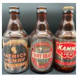 Indiana Steinie Beer Bottles with IRTP Labels