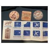 Schlitz Beer Ephemera Lot: Coasters and Pamphlet