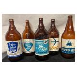 5 Colorado Quart Beer Bottles
