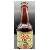 Keeley Malt Tonic Bottle with Original Label