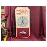 Vintage Wood Pabst Clock With Slogan