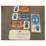 5 Vintage Wood Pabst Beer Signs