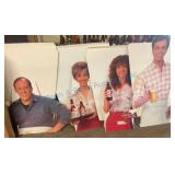 4 NOS Coors Light Cardboard Standees