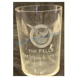 Pells Brewing & Ice Co. Etched Glass