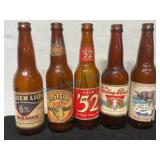 5 California Brewery Beer Bottles