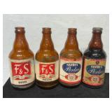 Four Pennsylvania Brewery Steiny Bottles