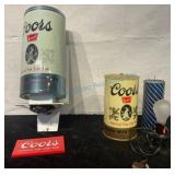 Two Coors Can Motion Lamps 'As Found'