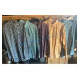 Five Cinch Men's Western Shirts, Size 2XL