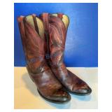 Size 12.5 Lucchese Men's Leather Boots