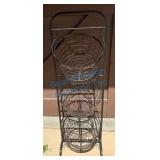 Three-Tier Metal Basket Stand