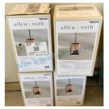 Allen + Roth Indoor Pendant Lights Set of 4