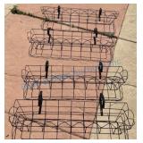 Set of 4 Hanging Metal Baskets