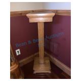 Wooden Pedestal Plant Stand