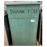 Commercial Waste Receptacle with Thank You Signage