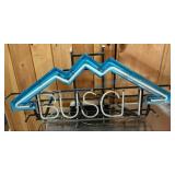 Busch beer, neon sign as found